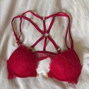 Victoria's Secret Bold Red Lace Bra